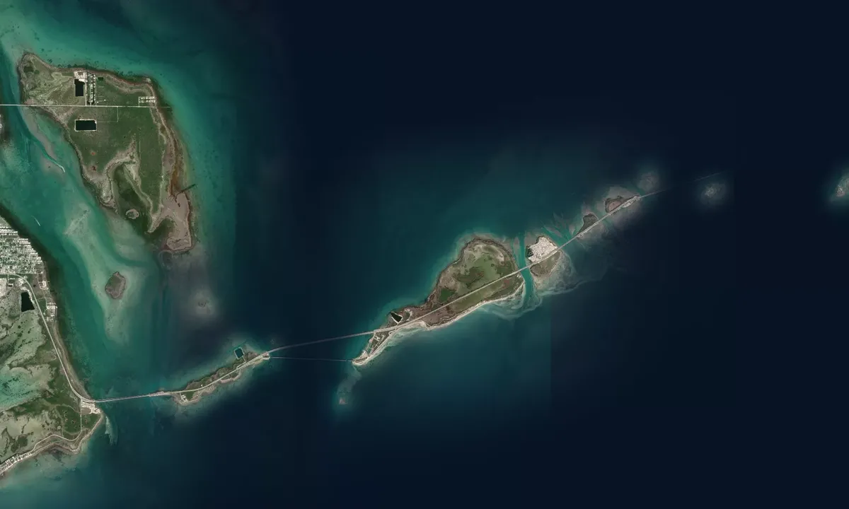 Flyfoto av Bahia Honda North