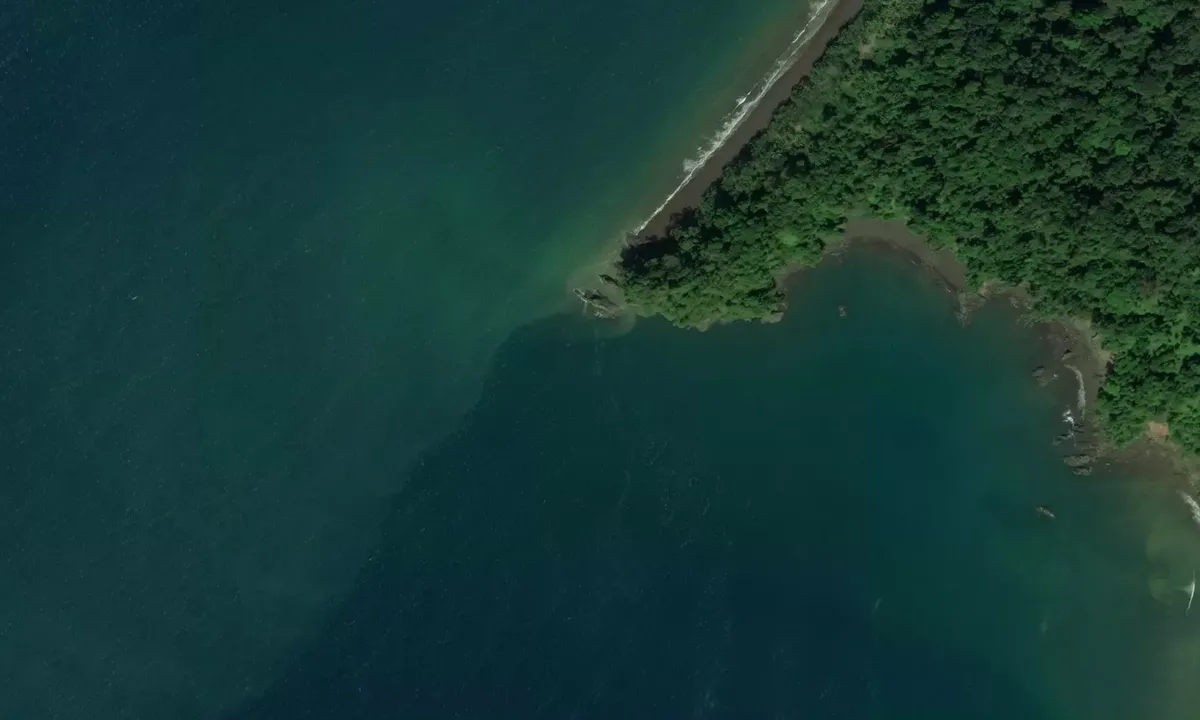 Satelite image of Bahía Solano