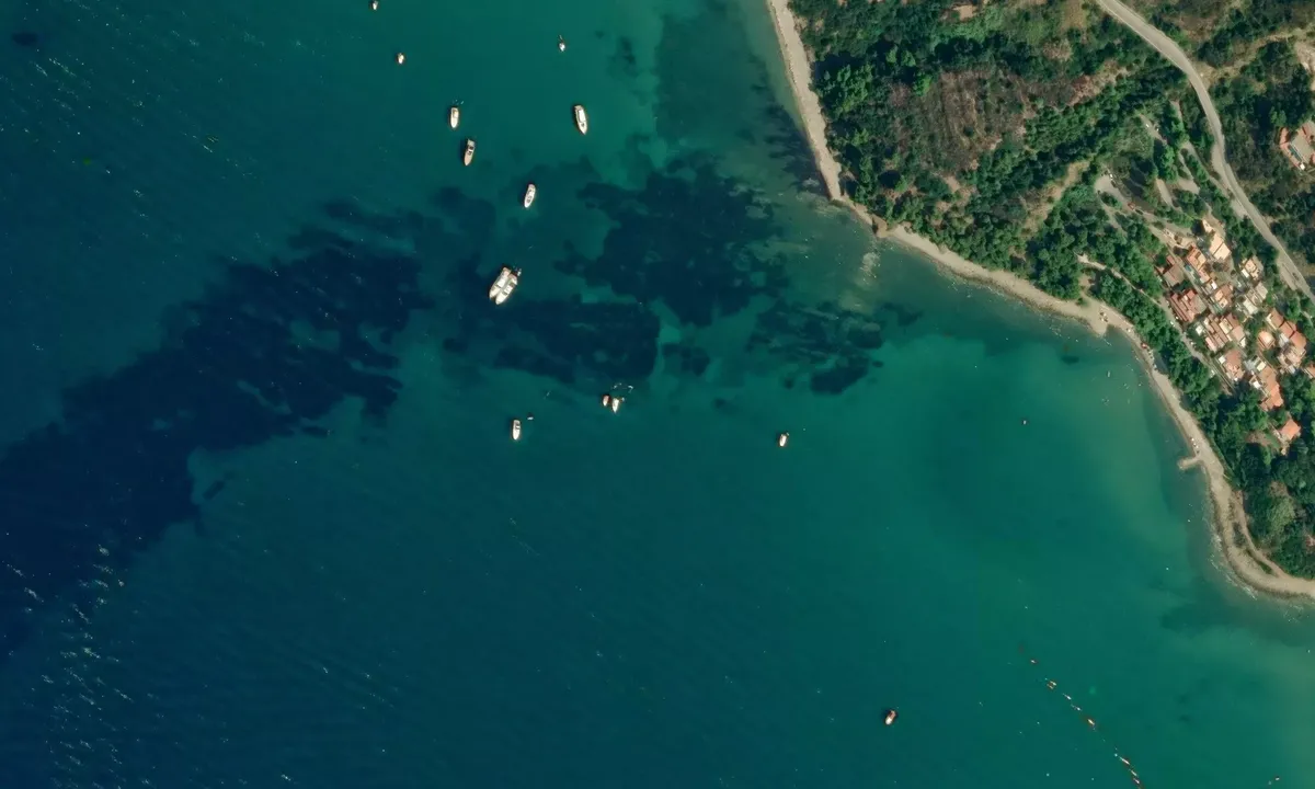 Satelite image of Baia dei Pini