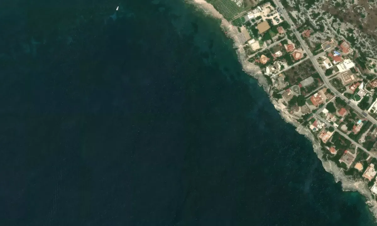 Satelite image of Baia di Ognina