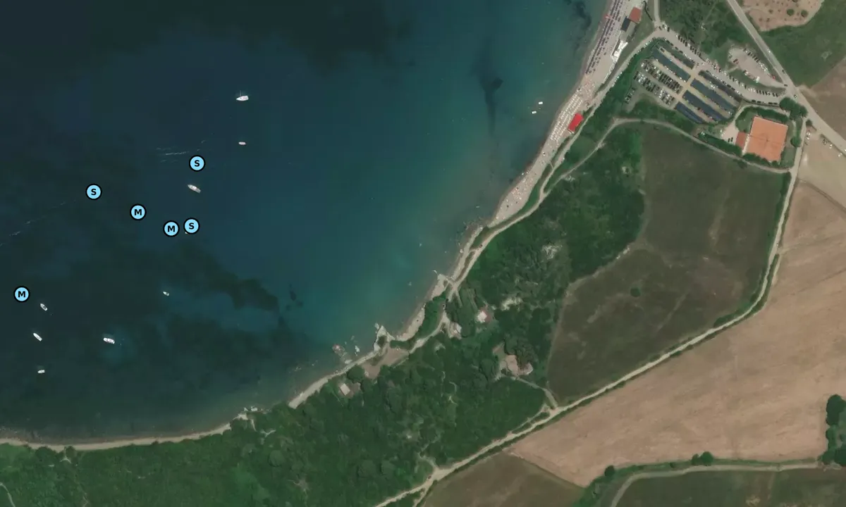 Satelite image of Baia di Trentova
