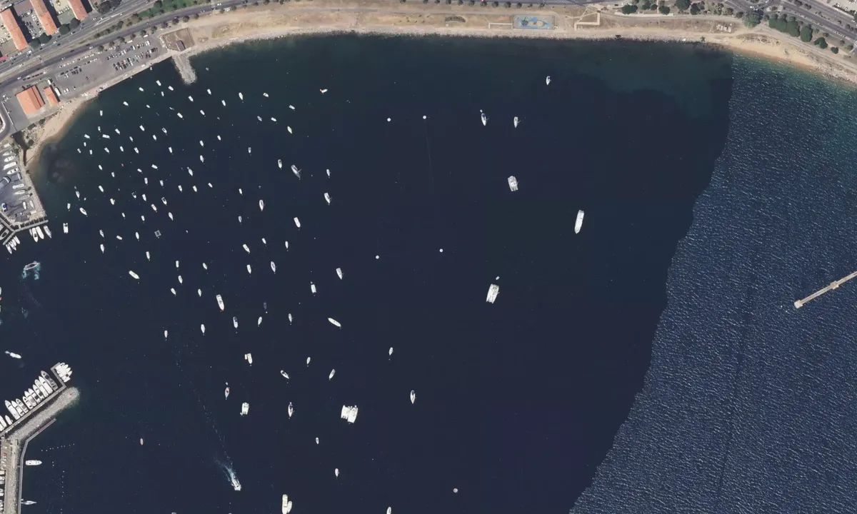 Flyfoto av Baie d'Ajaccio