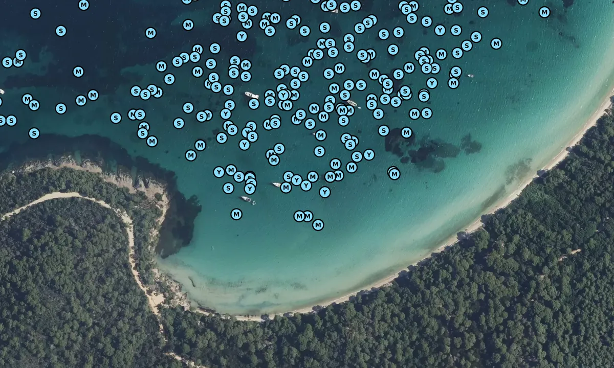 Satelite image of Baie d'Alicastre