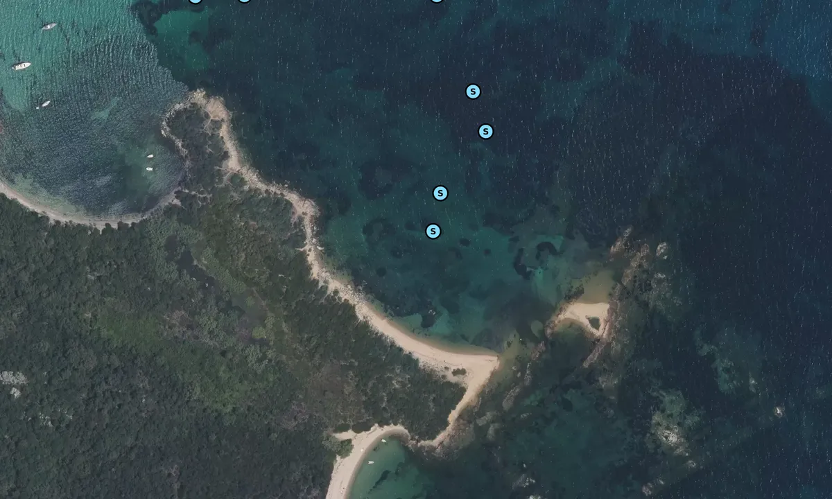 Satelite image of Baie de San Ciprianu