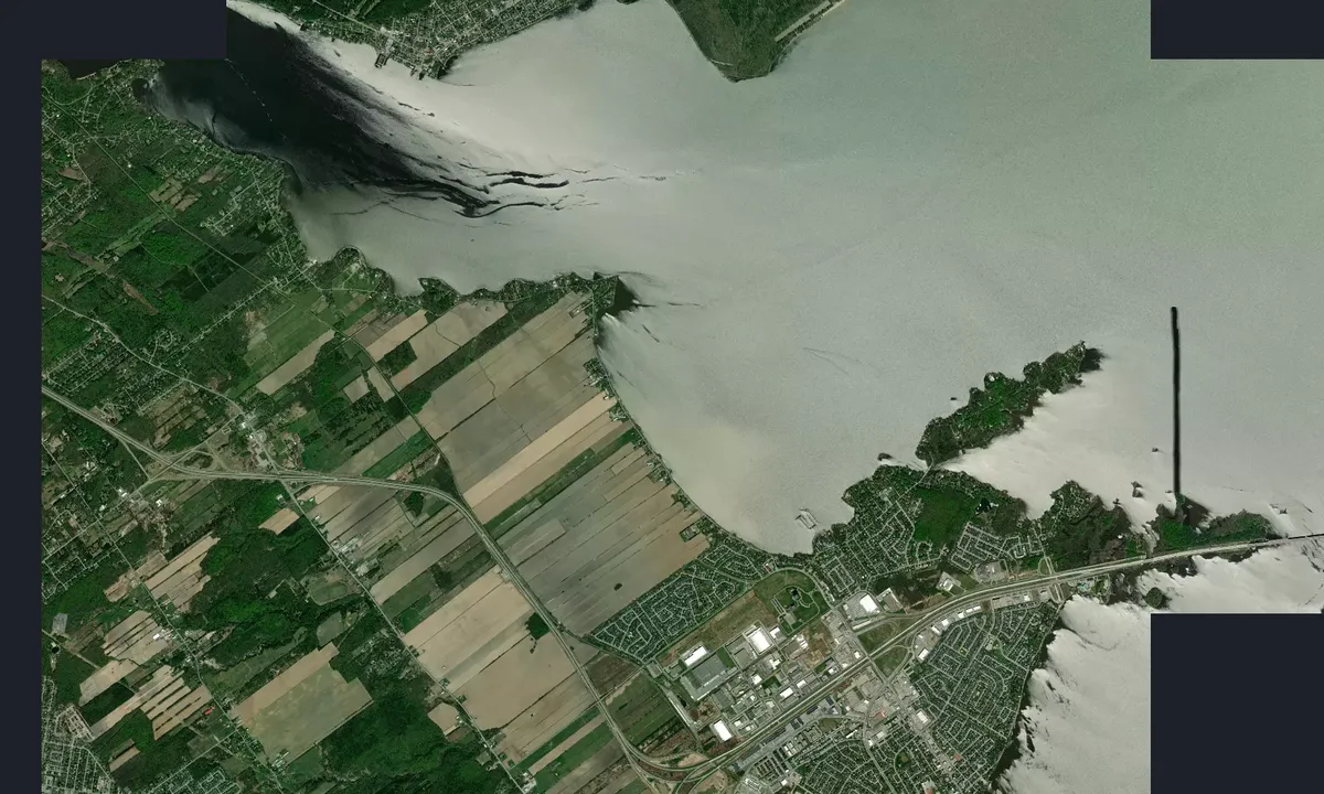 Flyfoto av Baie de Vaudreuil