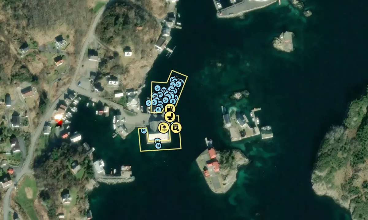 Satelite image of Bakkasund Gjestehavn