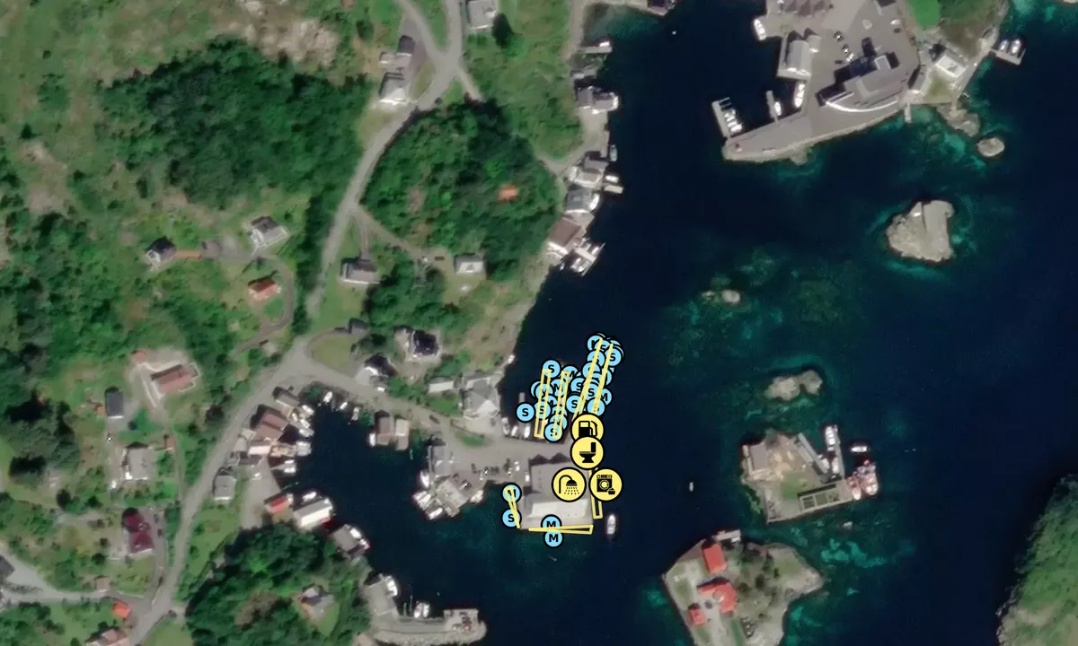 Satelite image of Bakkasund Gjestehavn