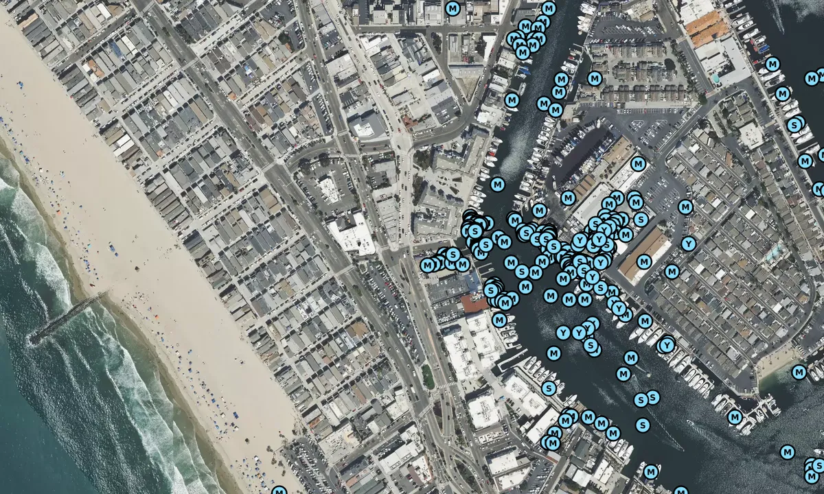 Satelite image of Balboa Boat Yard