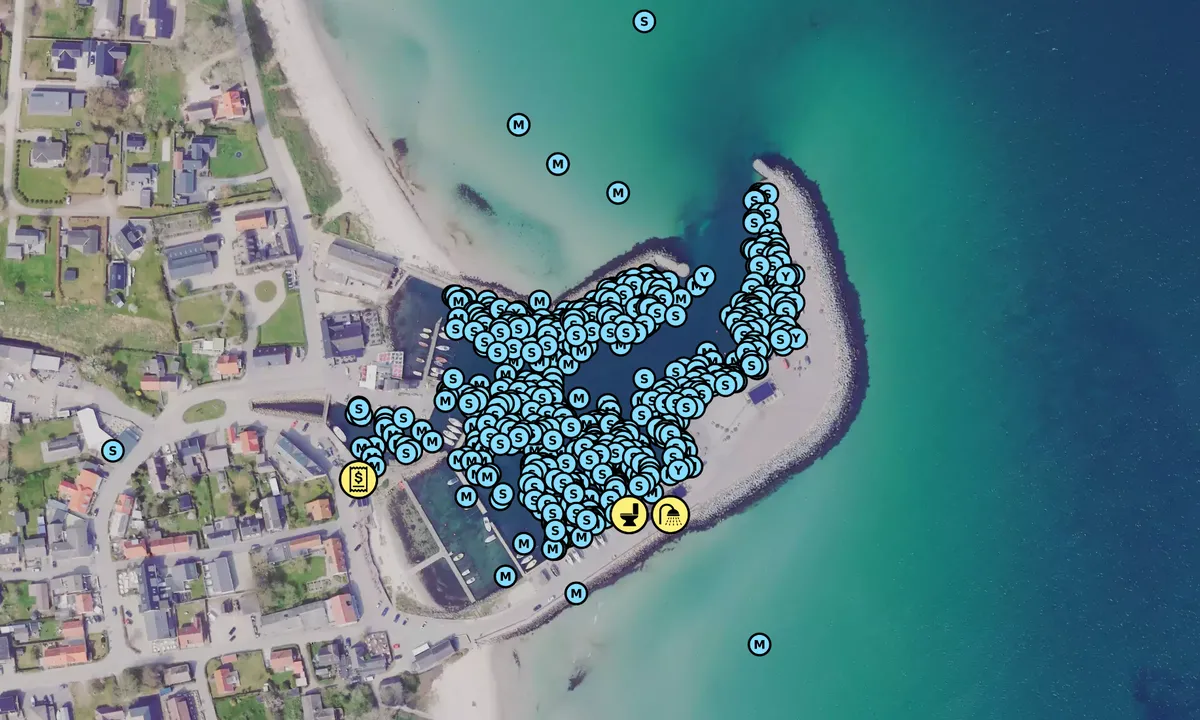 Satelite image of Ballen Havn