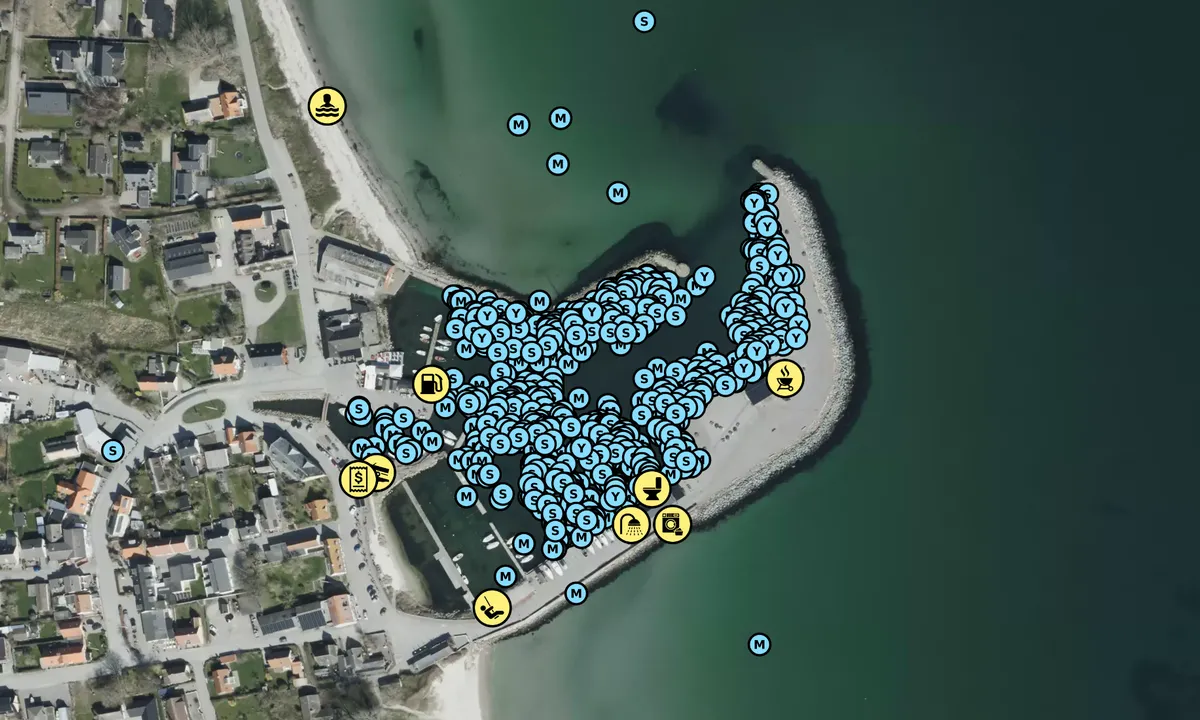 Satelite image of Ballen Havn - Samsø