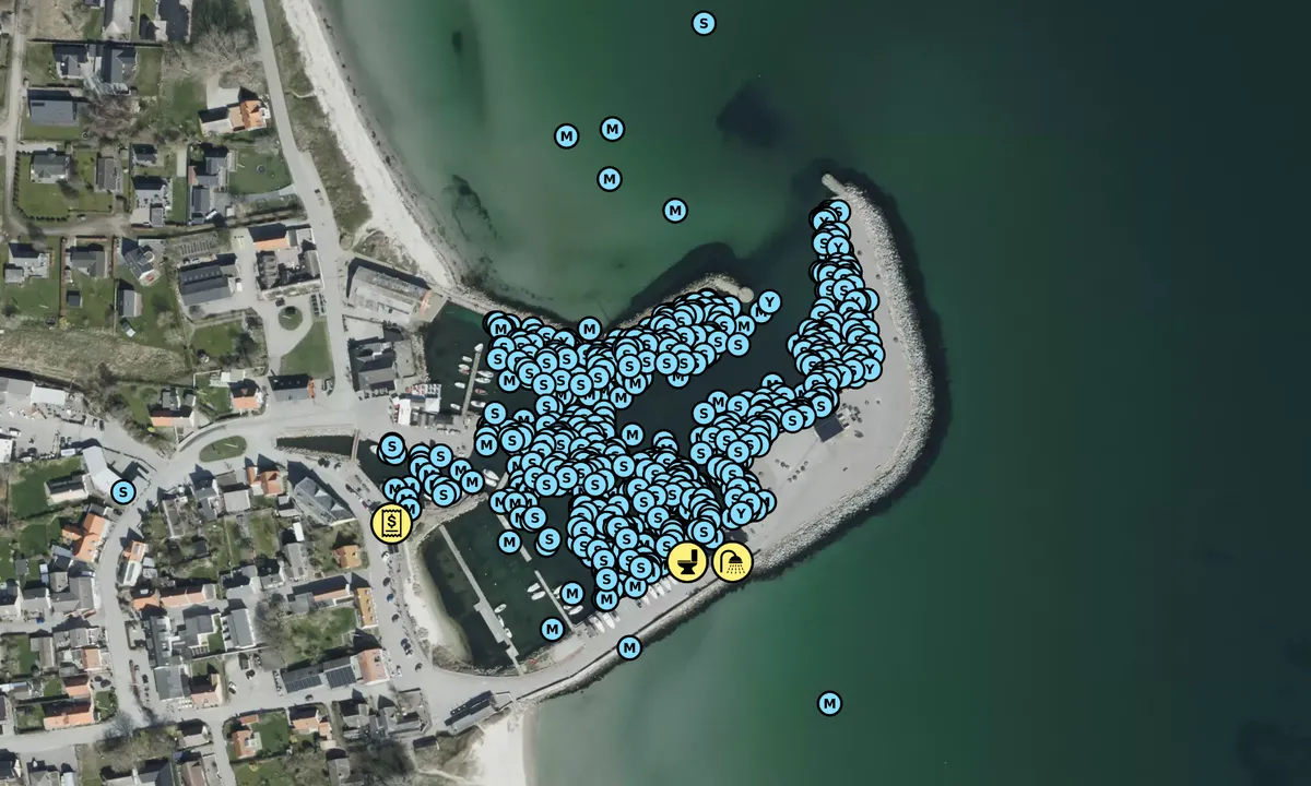 Satelite image of Ballen Havn - Samsø