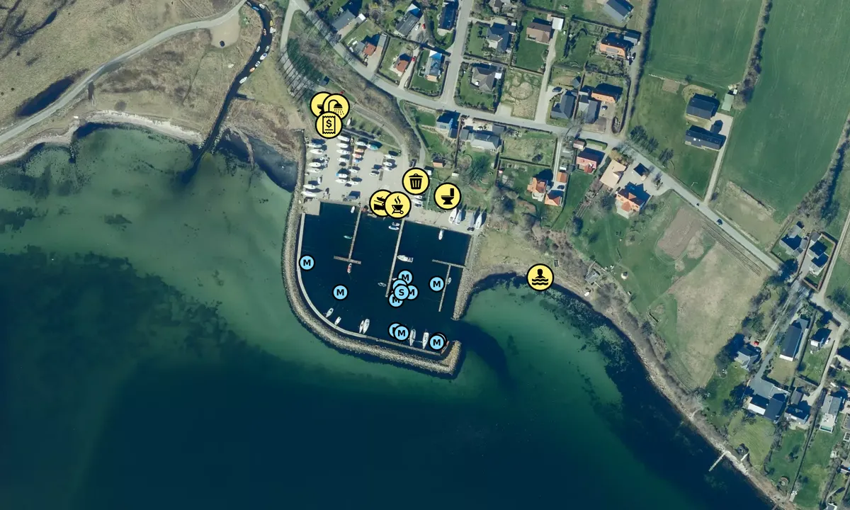 Satelite image of Ballen Lystbådehavn - Fyn