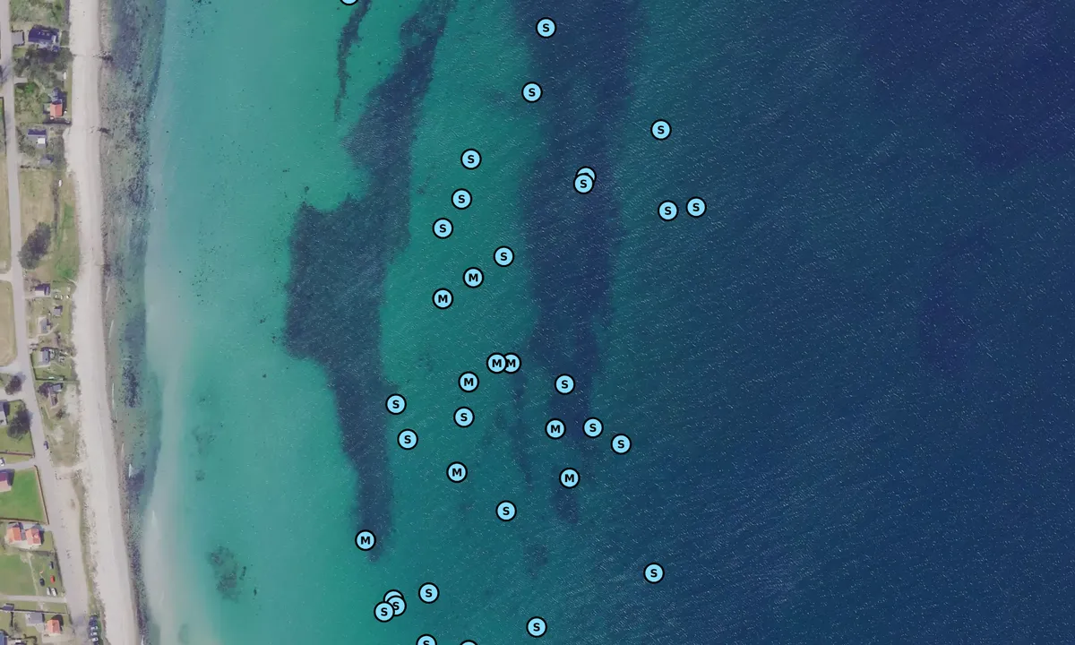 Satelite image of Ballen Strand