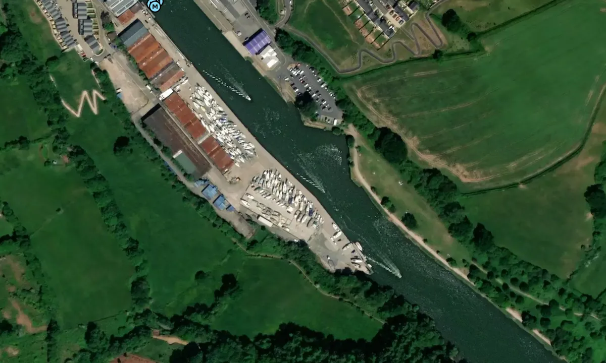 Satelite image of Baltic Wharf Marina