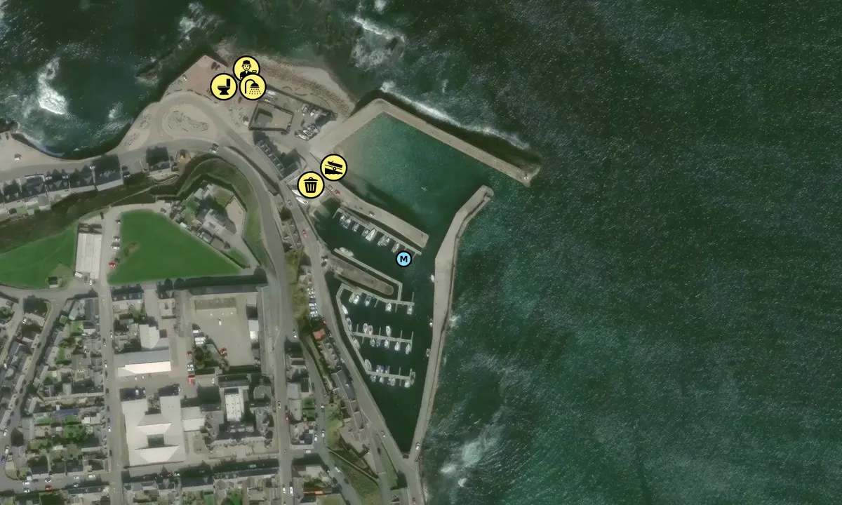 Satelite image of Banff Marina - Aberdeenshire