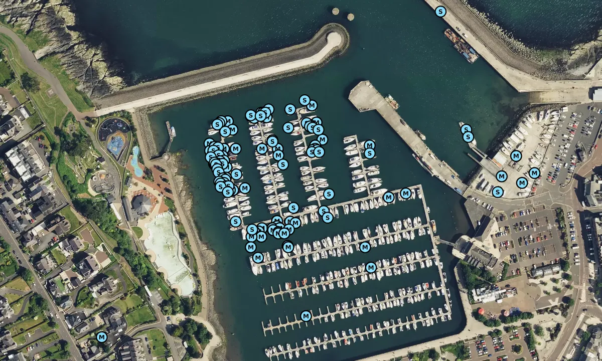 Satelite image of Bangor Marina