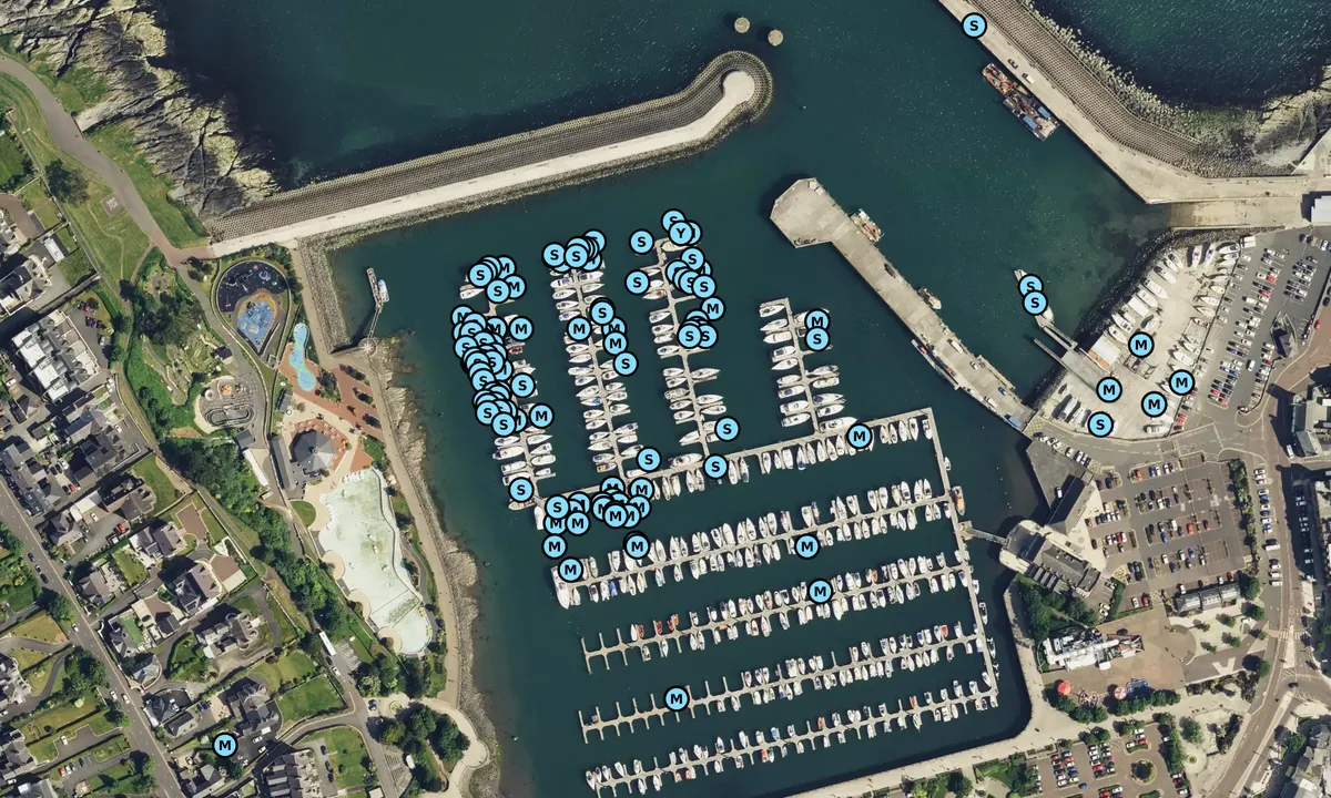 Satelite image of Bangor Marina