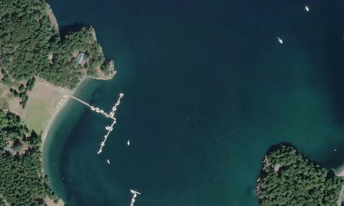Flyfoto av Barlow Bay