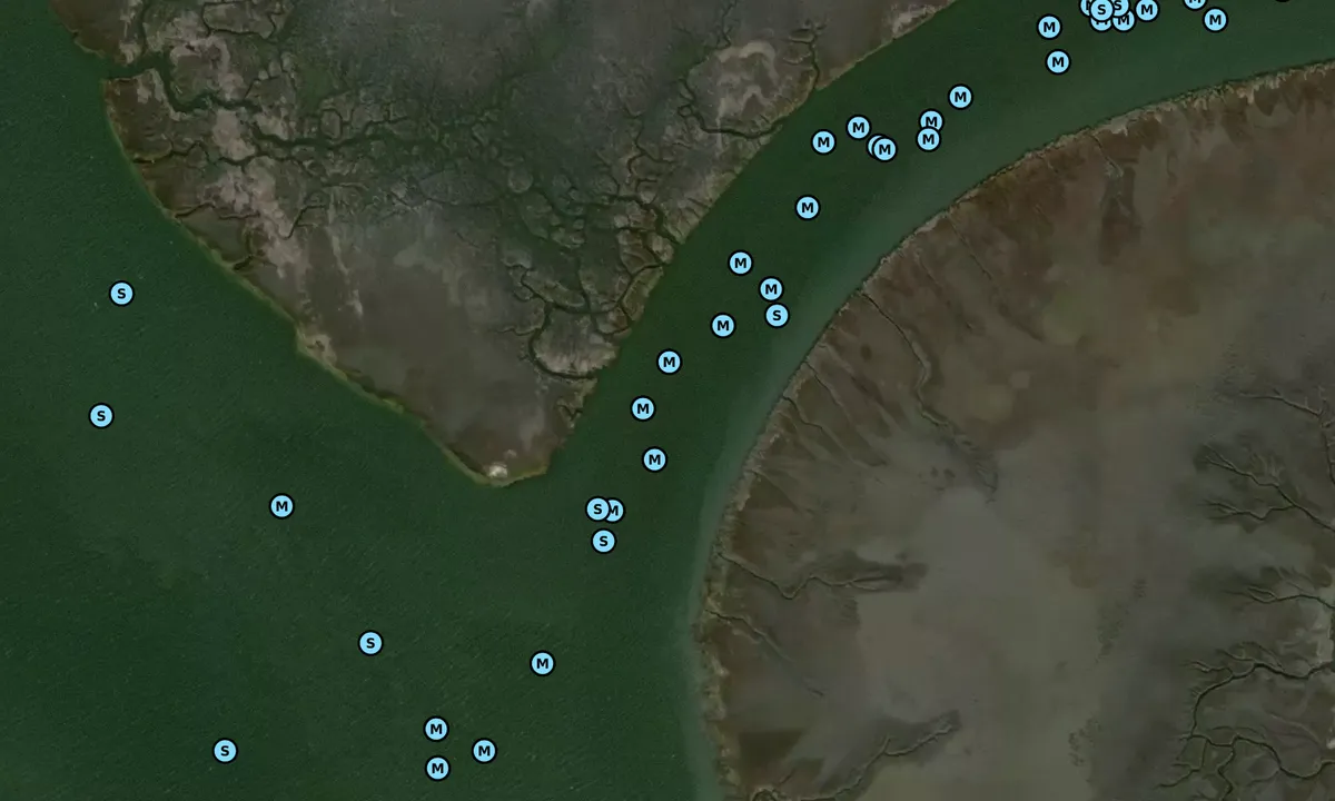 Satelite image of Bass Creek - 1