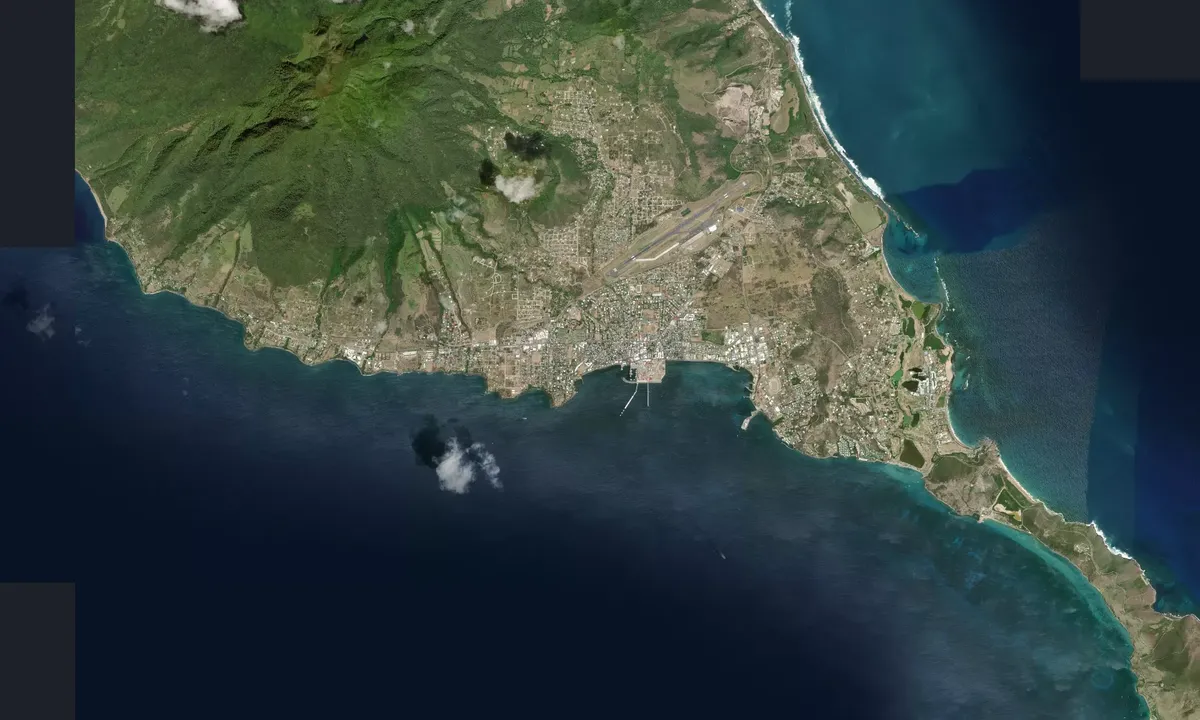 Flyfoto av Basseterre