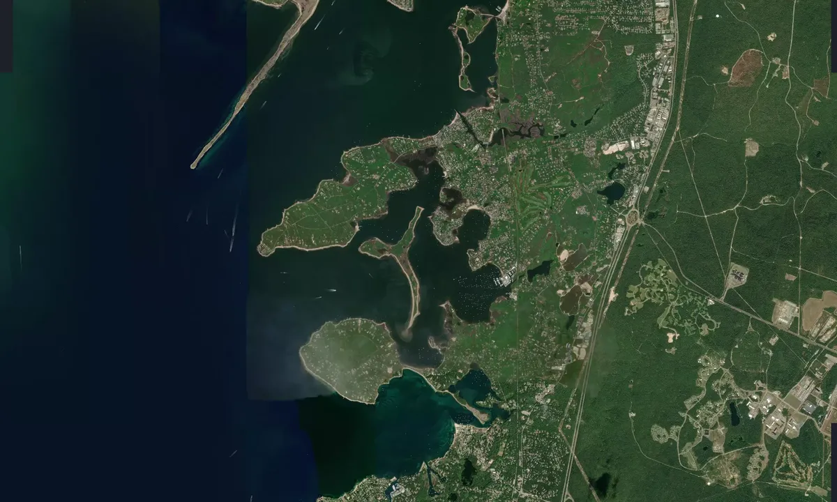 Flyfoto av Bassets Island