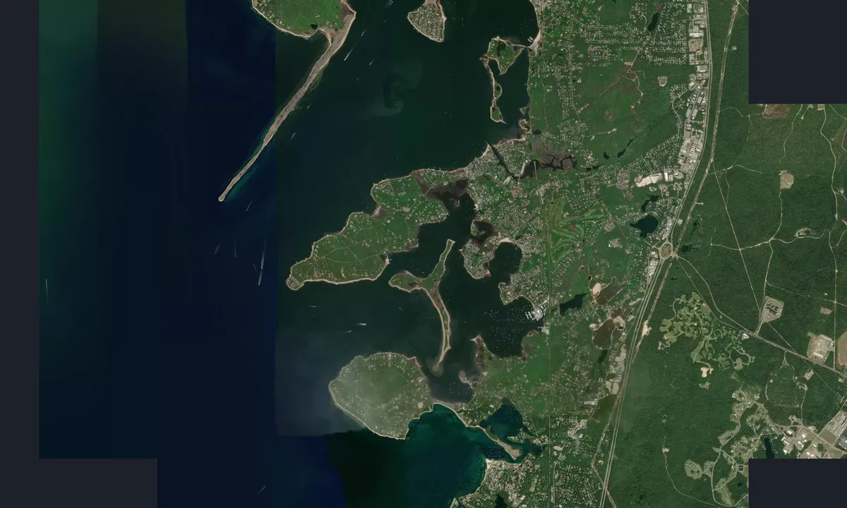 Flyfoto av Bassetts Island Bight