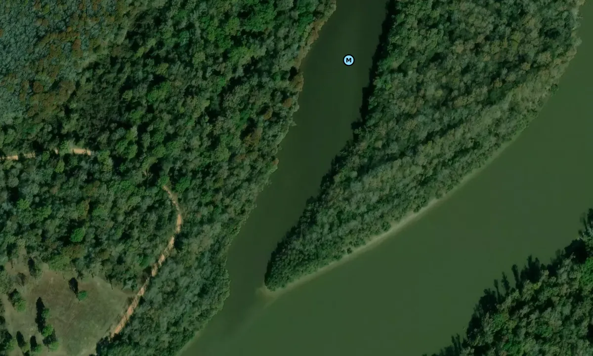 Satelite image of Bates Lake