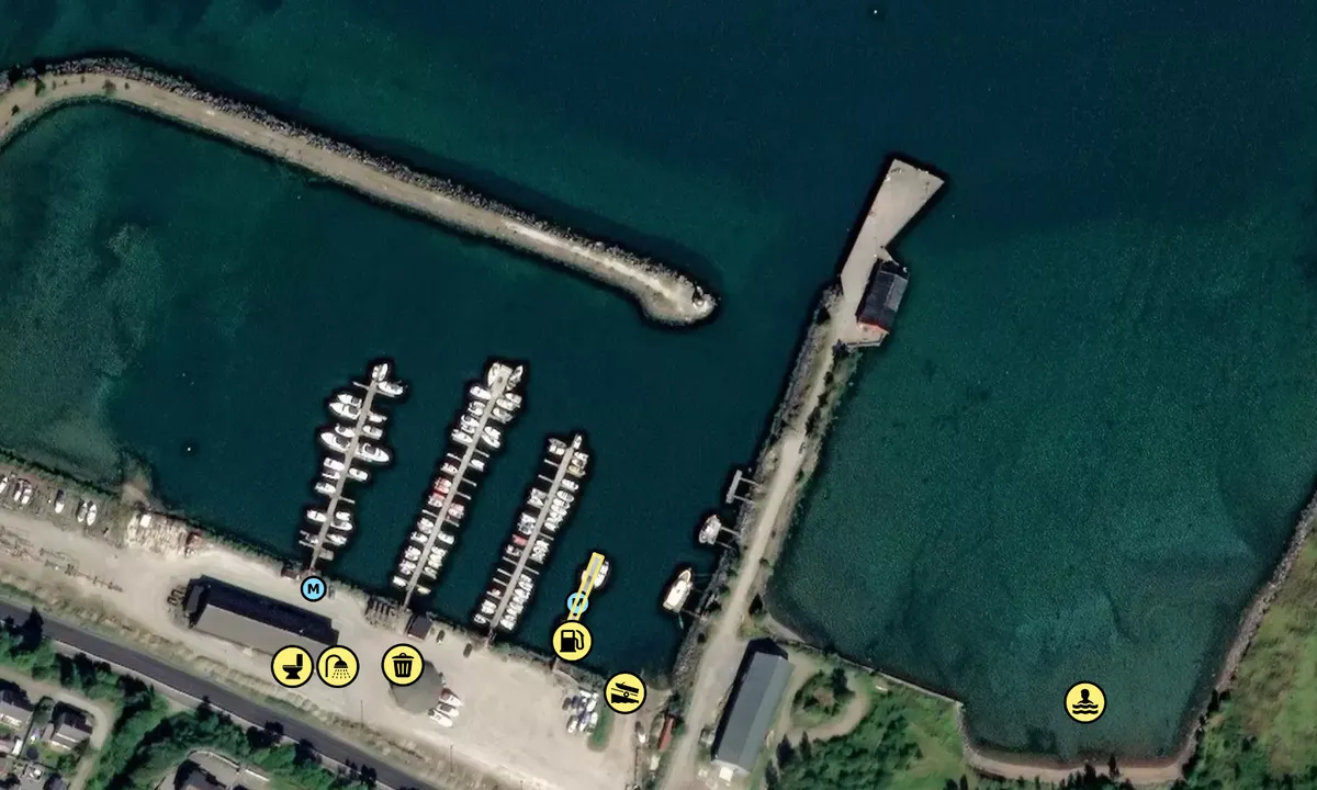 Satelite image of Båtklubben Terna Orkanger