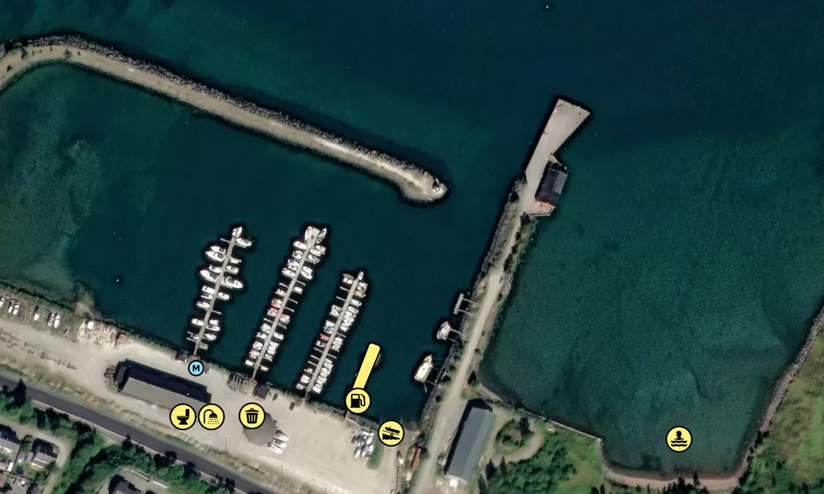 Satelite image of Båtklubben Terna Orkanger