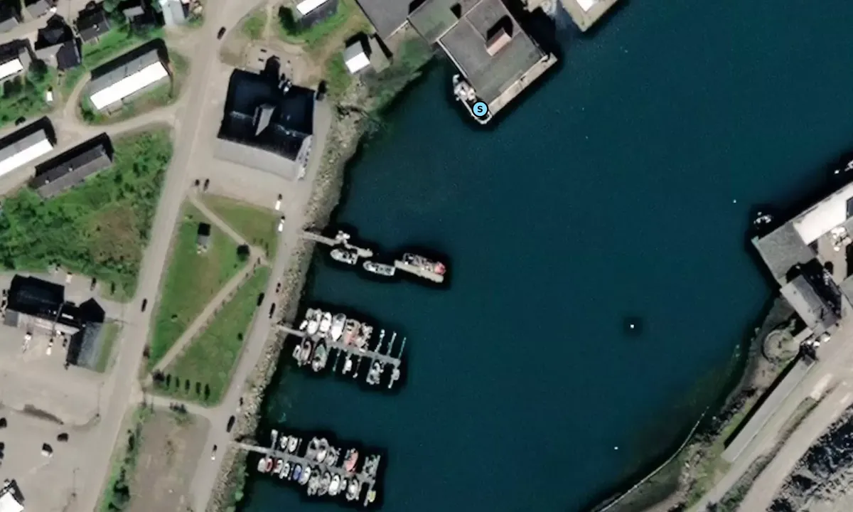 Satelite image of Båtsfjord Havn