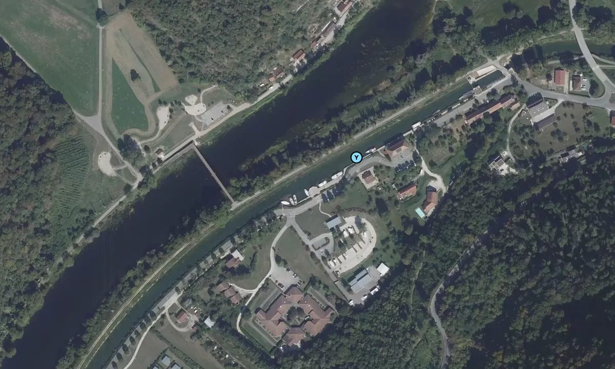 Satelite image of Baume-les-Dames