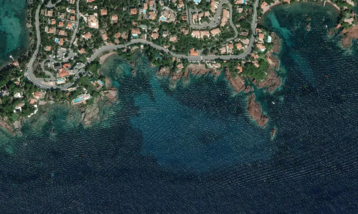 Flyfoto av Baumette Bay