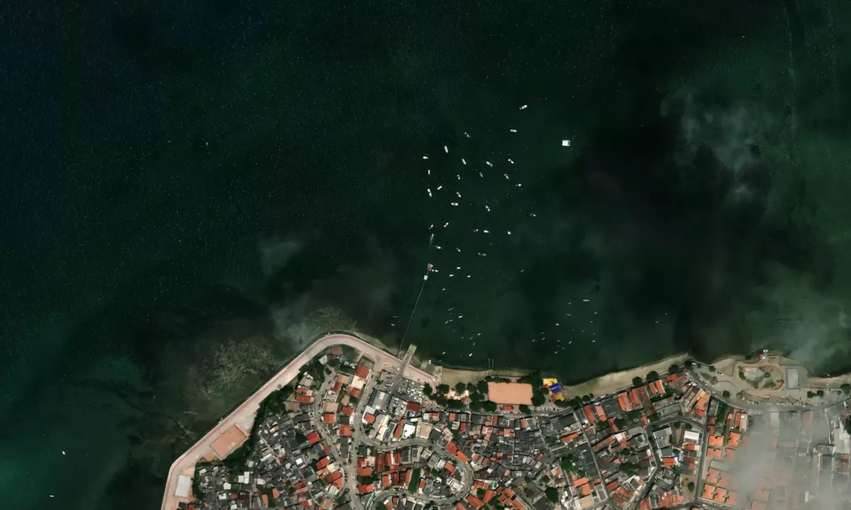 Flyfoto av Bay of All Saints, Brazil