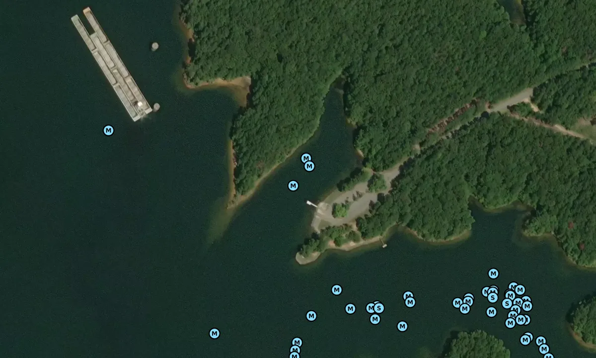 Satelite image of Bay Springs Near Boat Ramp