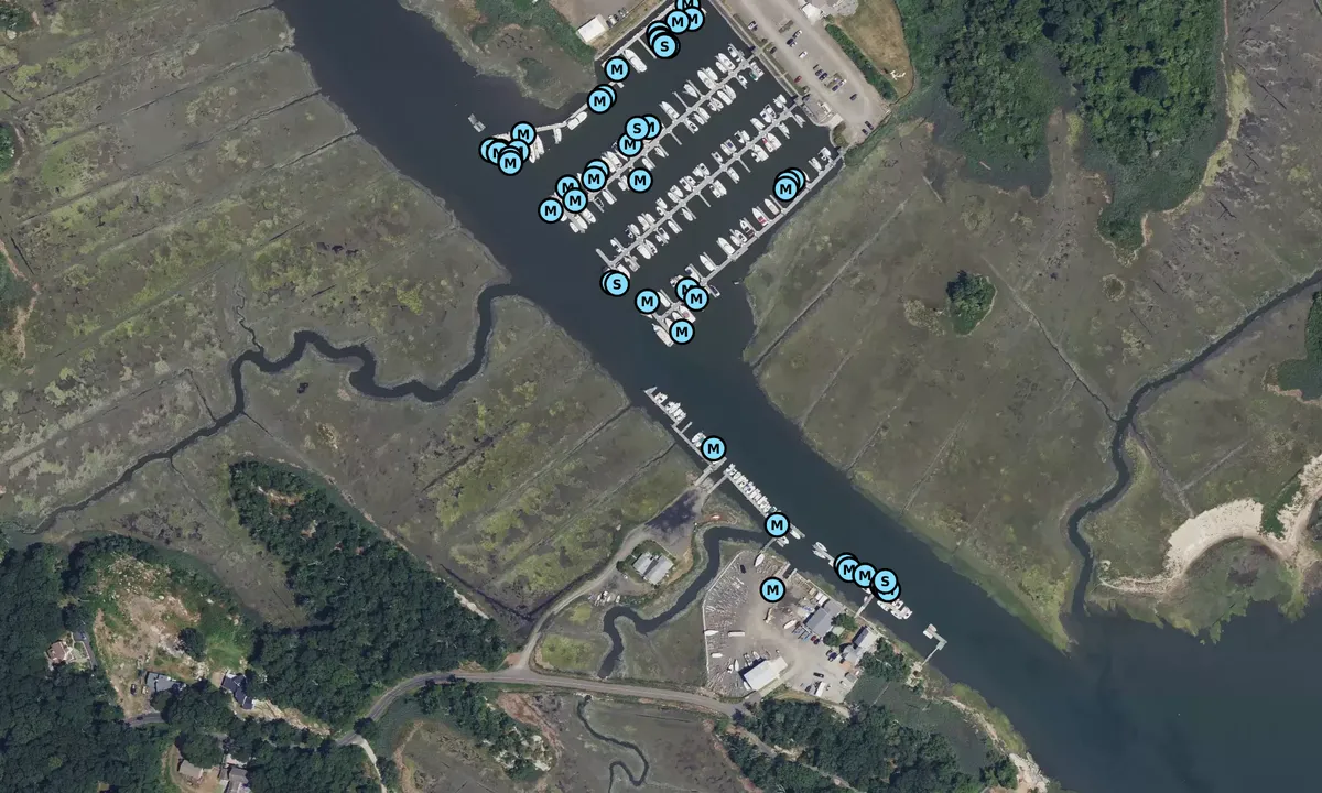 Satelite image of Bayberry Creek Marina