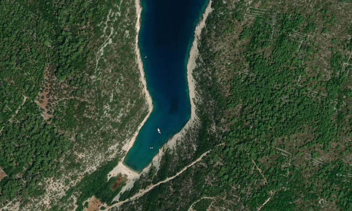 Flyfoto av Beach Pučišća