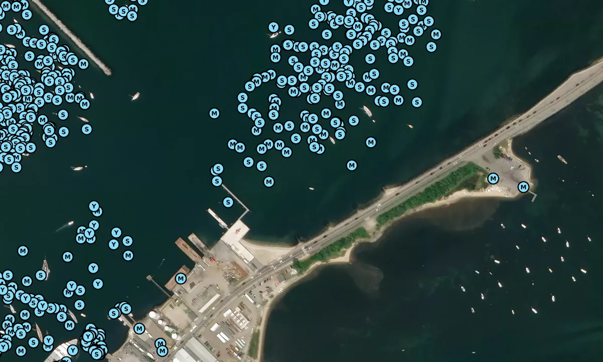 Satelite image of Beach Road