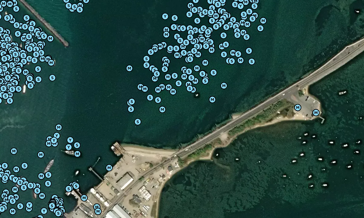 Satelite image of Beach Road