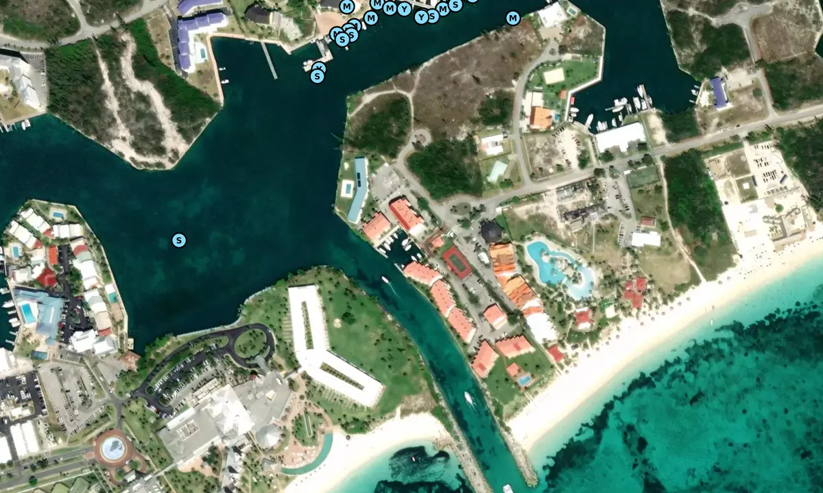 Satelite image of Bell Channel Club and Marina