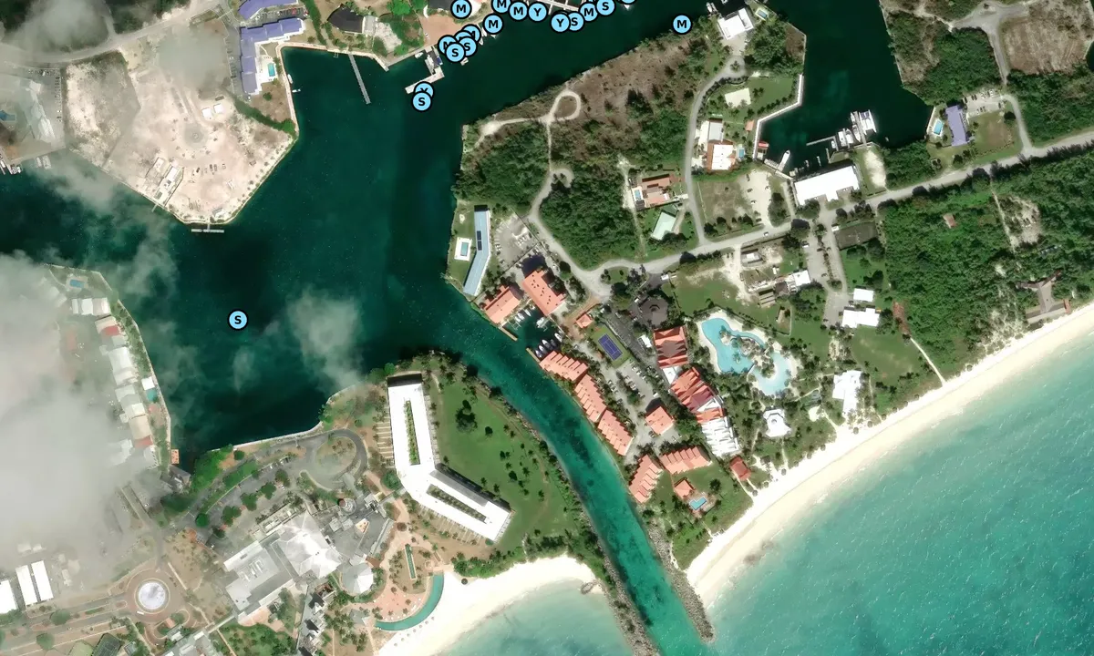 Satelite image of Bell Channel Club and Marina