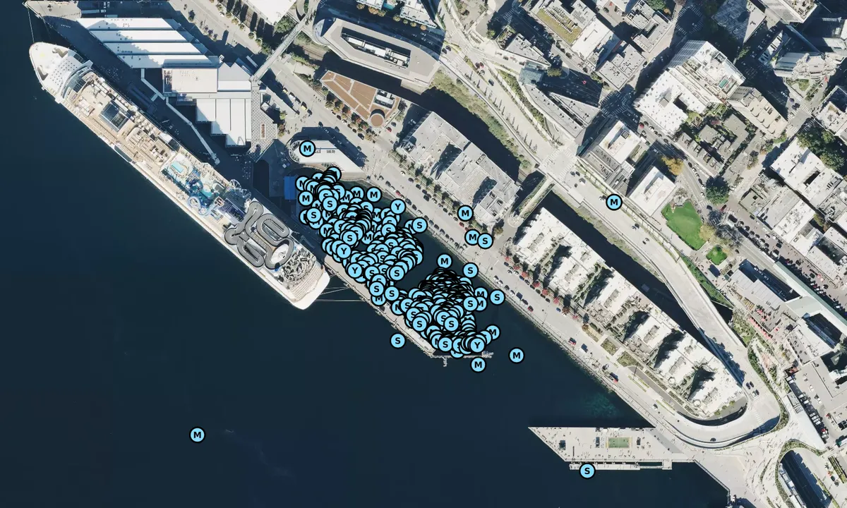 Satelite image of Bell Harbor Marina - Seattle