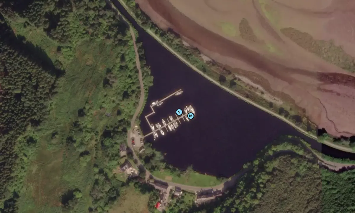 Satelite image of Bellanoch Marina