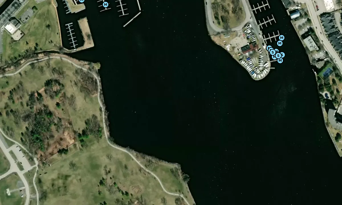 Satelite image of Belleville Harbour