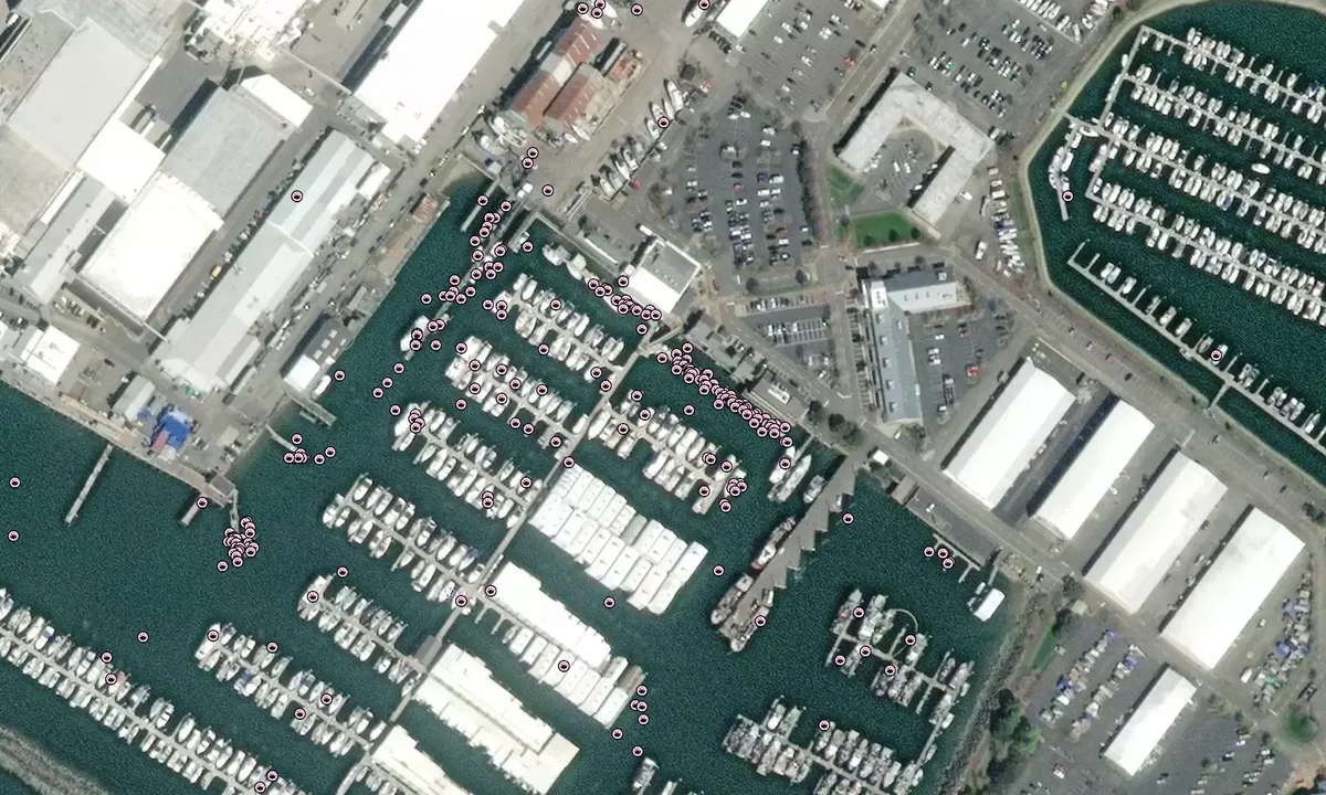Flyfoto av Bellingham Yacht Club - Whatcom