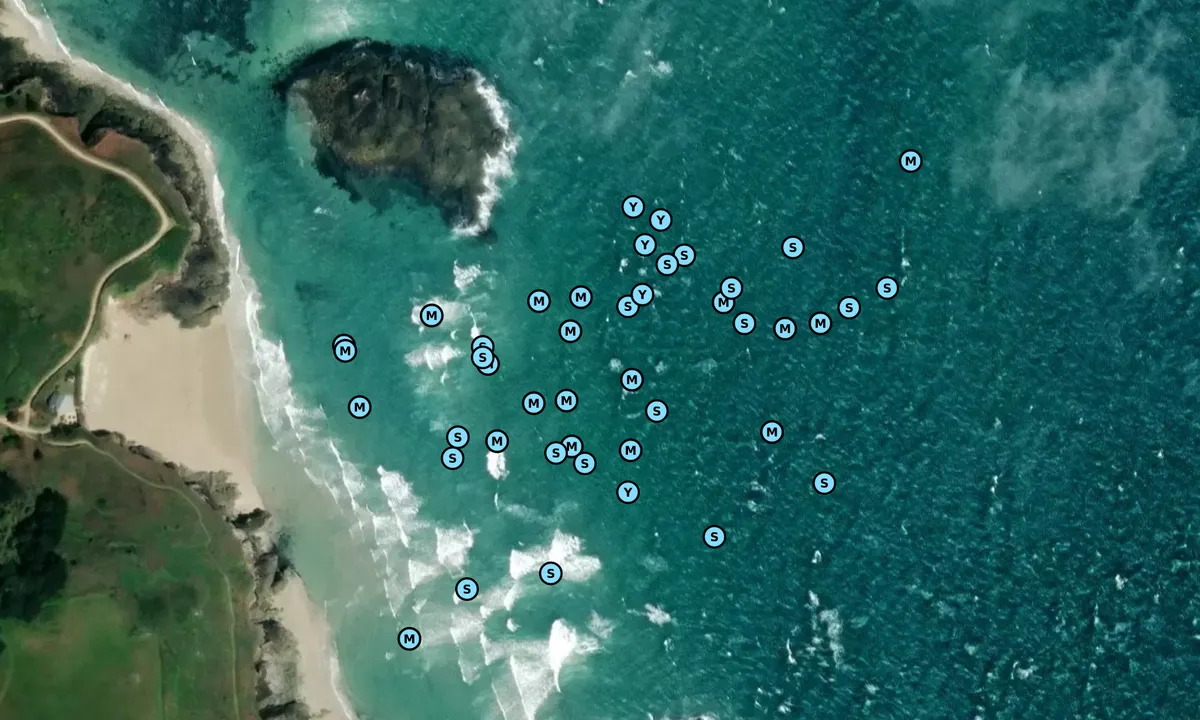 Satelite image of Belvoire Bay