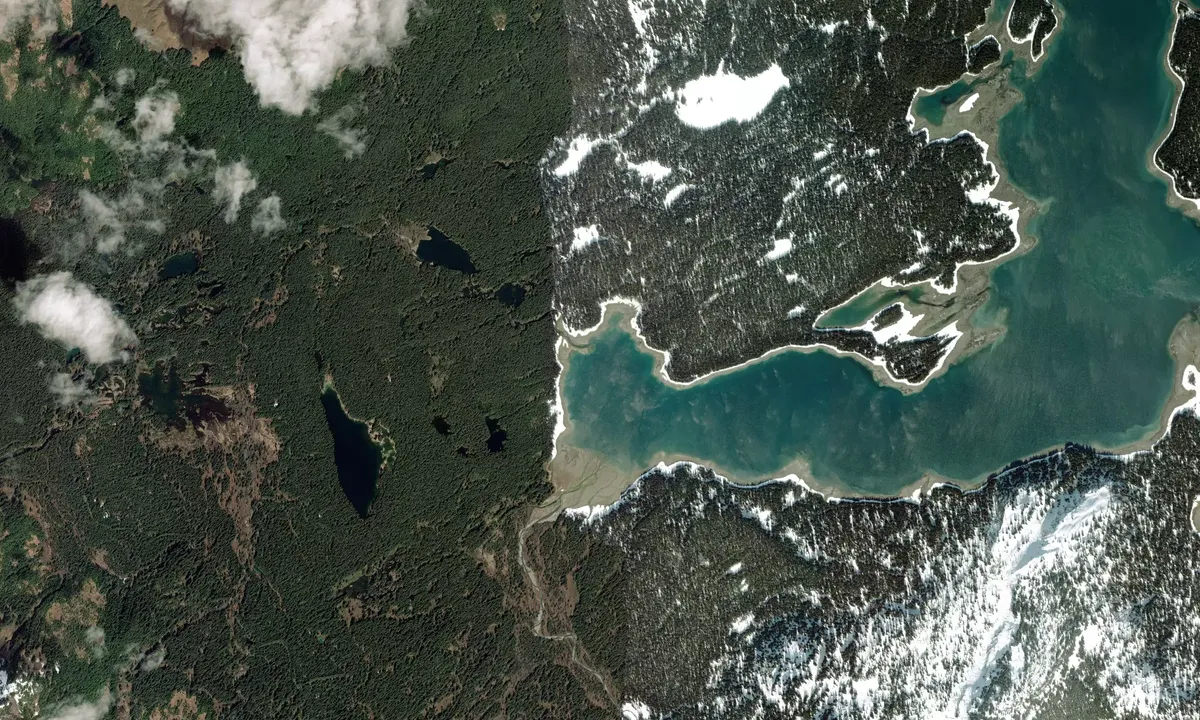 Flyfoto av Berg Bay