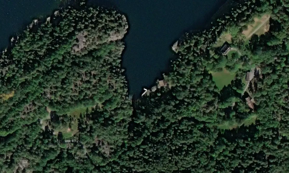 Satelite image of Berg gjestebrygge
