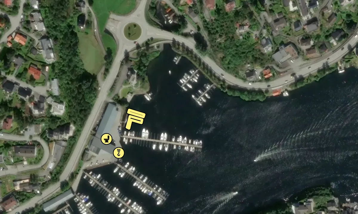 Satelite image of Bergens Motorbåtforening