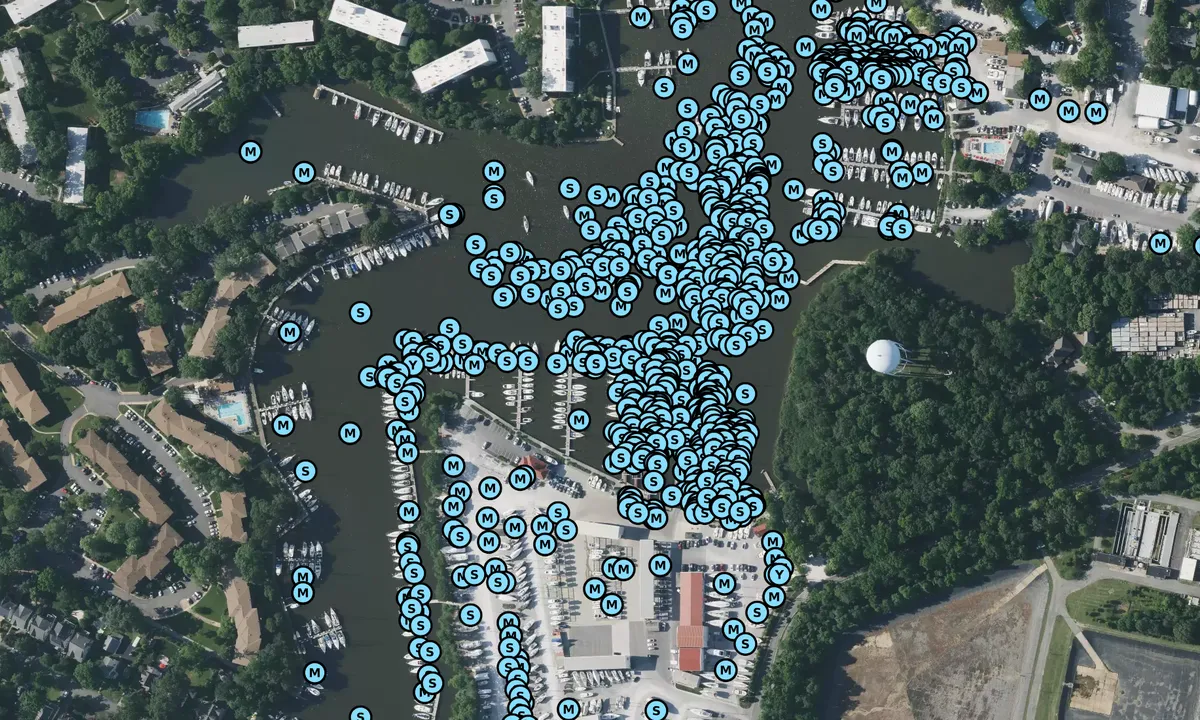 Satelite image of Bert Jabin's Yacht Yard