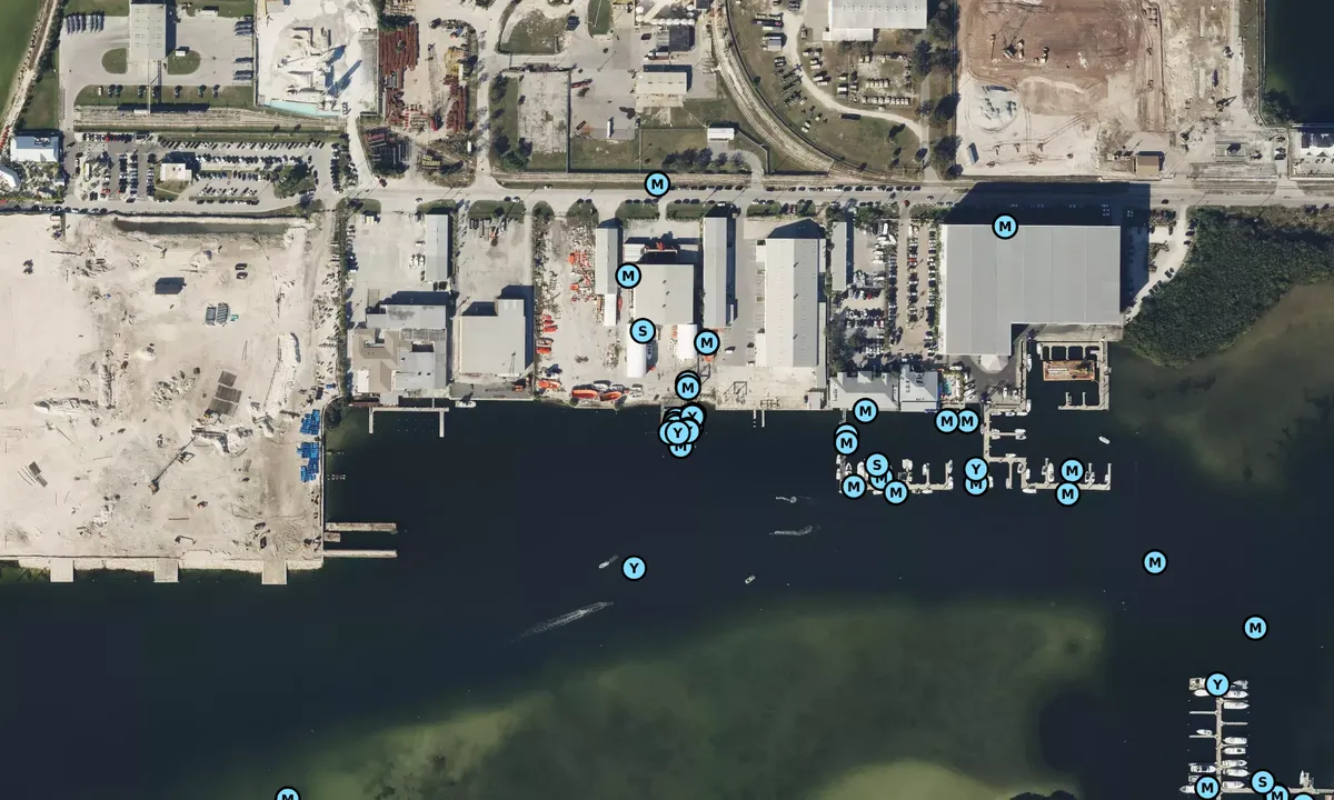 Satelite image of Bertram Yachts LLC